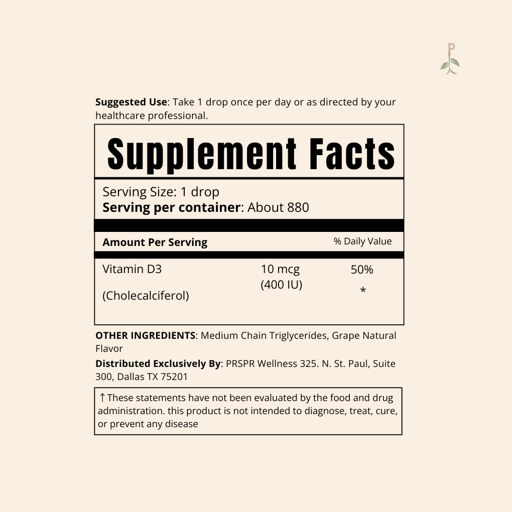 Children’s liquid vitamin D3