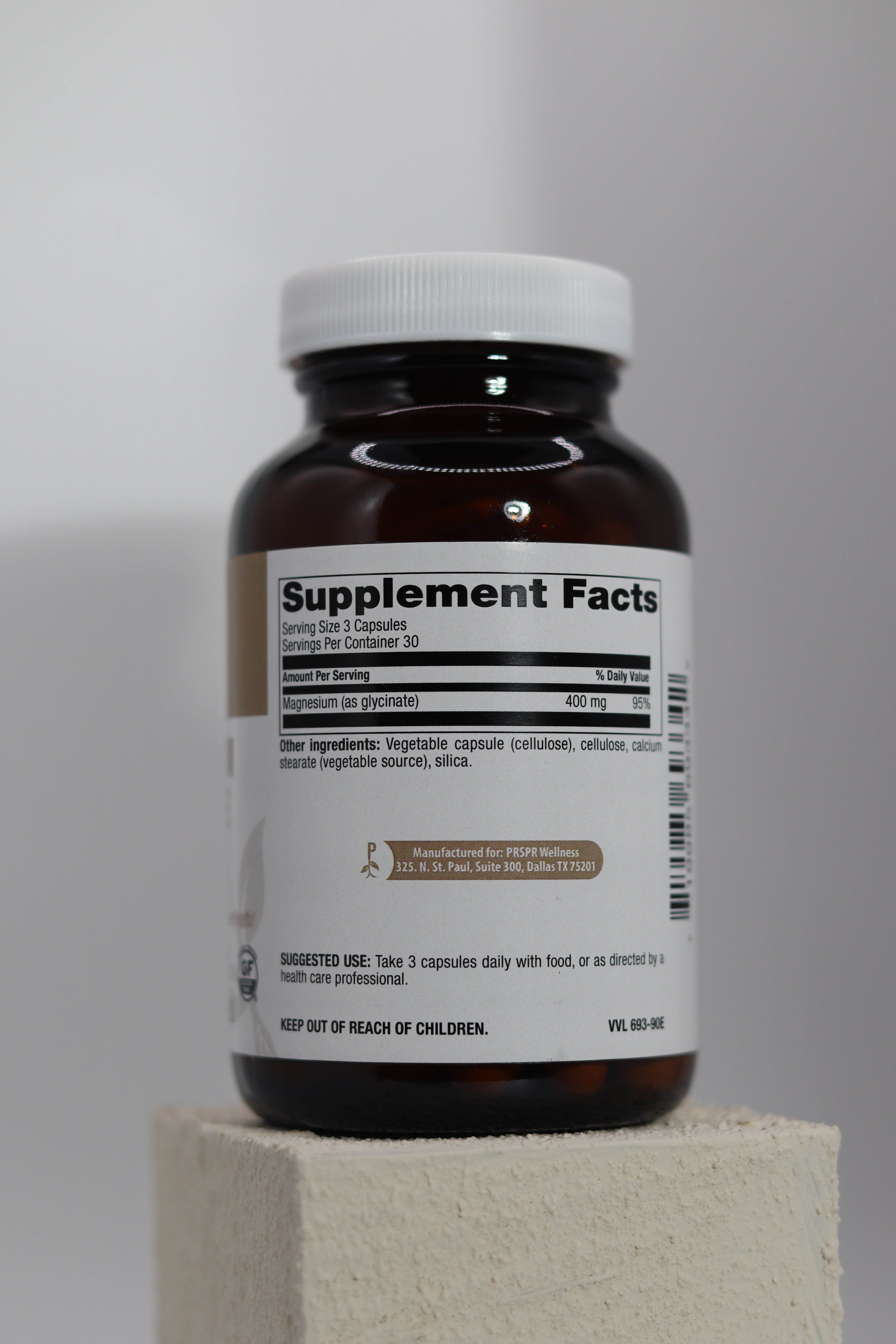 Magnesium Glycinate 90 ct (30 servings)