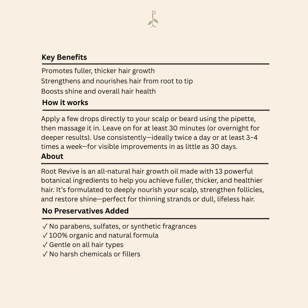 Root Revive Hair Oil 3 Pack Bundle