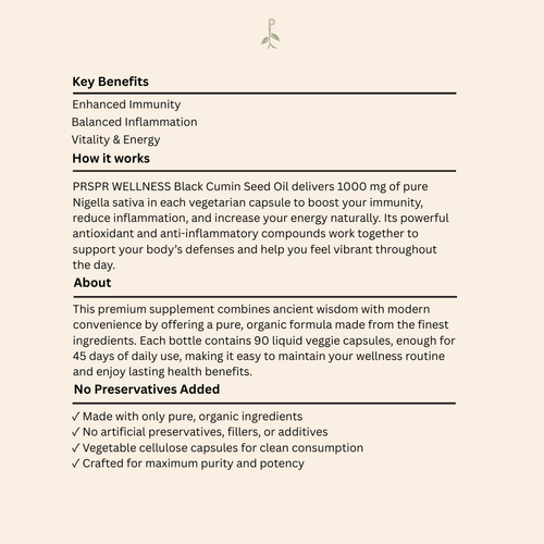 Black Seed oil (90 Cap)