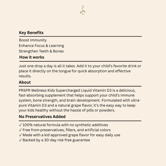 Children’s liquid vitamin D3