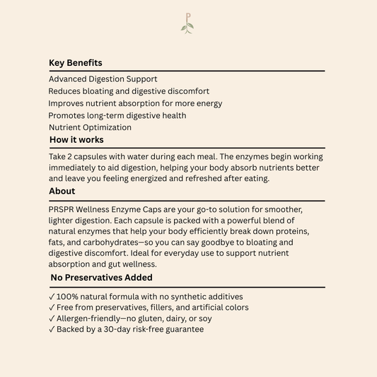 Enzyme Caps with Betaine HCL & Ox bile