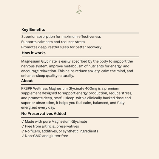 Magnesium Glycinate (30 Servings)