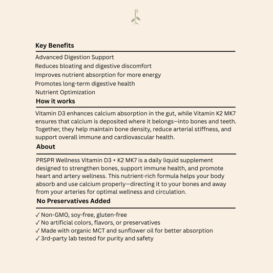 Vitamin D3 + K2 Plus MK7