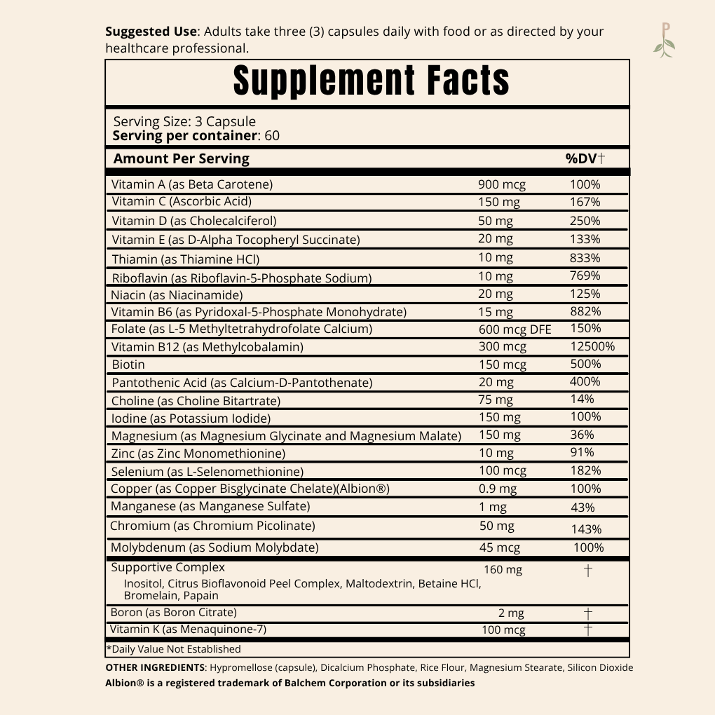 PRSPR Essentials Advanced Bioactive Daily Multivitamin