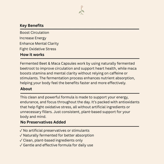 Fermented Beet Root & Maca