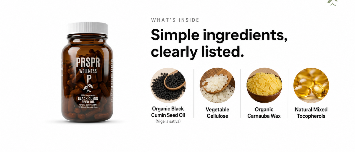 What's Inside — Black Seed oil (90 Cap)