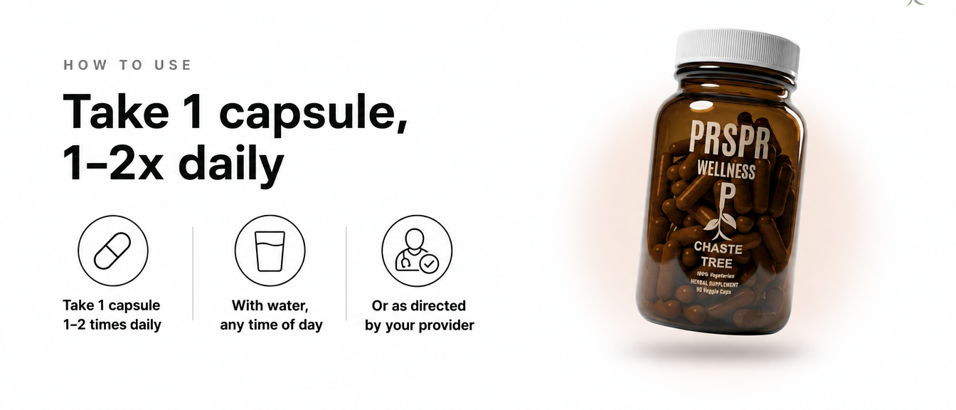 How to Use — Chaste Tree (PMS Relief)