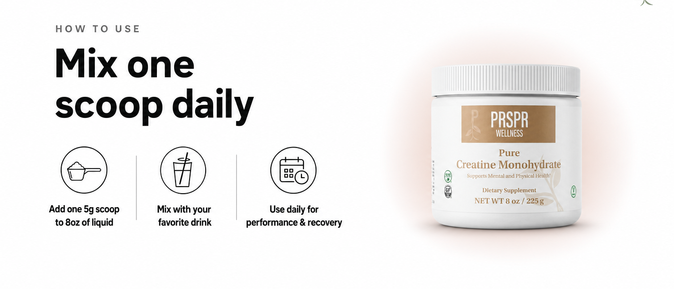 How to Use — Pure Creatine Monohydrate