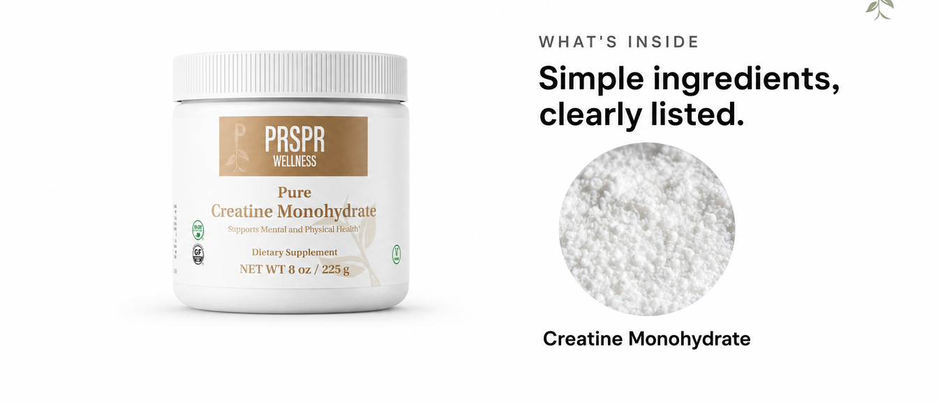 What's Inside — Pure Creatine Monohydrate