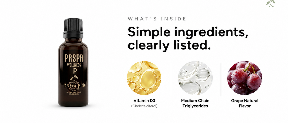 What's Inside — Children’s Liquid Vitamin D3