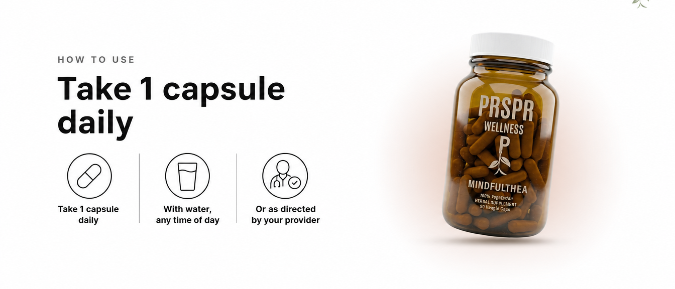 How to Use — MindfulThea (L-Theanine)