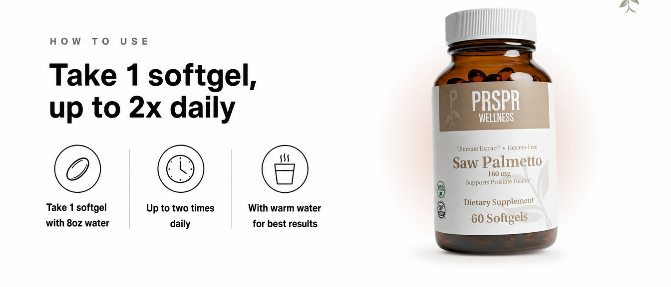 How to Use — Saw palmetto (DHT Blocker)