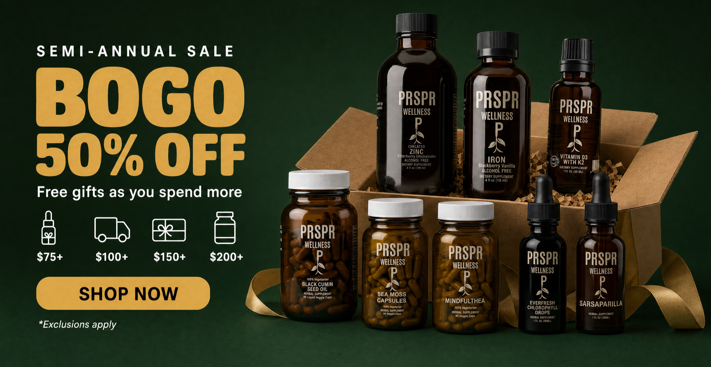 BOGO 50% Off Semi-Annual Sale hero