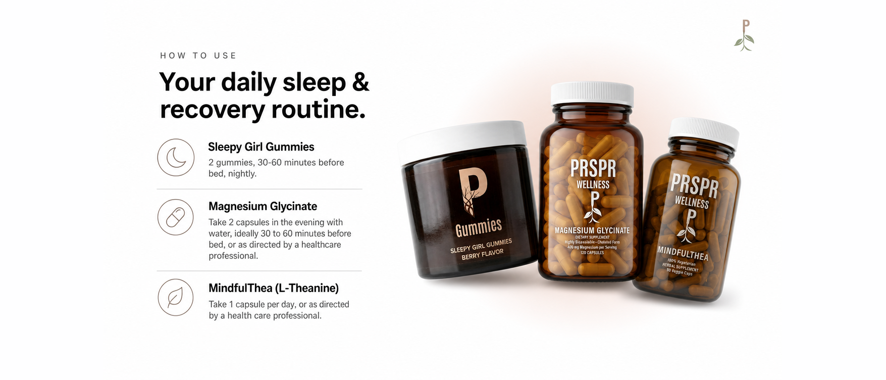 How to Use — Sleep & Recovery Stack