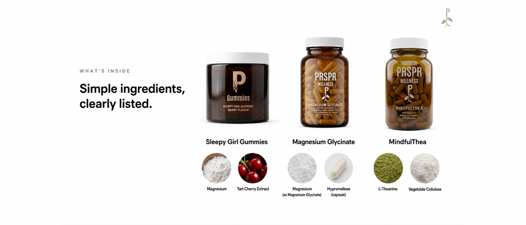 What's Inside — Sleep & Recovery Stack