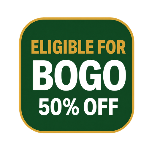 Eligible for BOGO 50% off